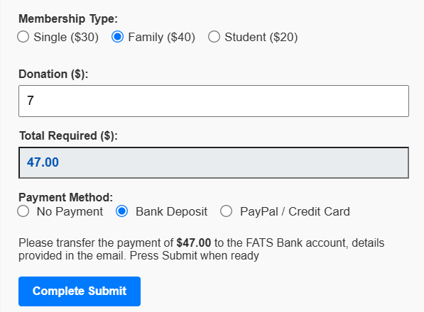 PayPal Bank Deposit Screen